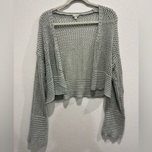 Hem & Thread Holey Cardigan Sweater